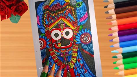 How To Draw Jagannath JII Easy Drawing Rath Yatra Simple