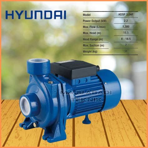 Jual Pompa Air Sentrifugal 2 2kw 3 Phase Centrifugal Pump Hyundai HDSP