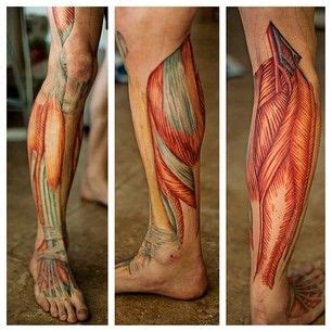 Calf Anatomy Tattoos