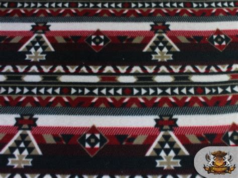 Fleece Printed Aztec Four Fabric 58 Wide Sold By The