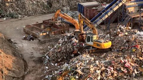 Landfill with Construction waste (CDW). ... | Stock Video | Pond5