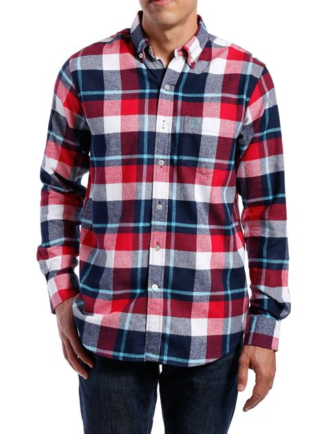 Mens 100 Cotton Flannel Shirt Regular Fit Noble Mount