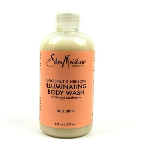 Shea Moisture Coconut Hibiscus Illuminating Body Wash 8oz Sheamoisture