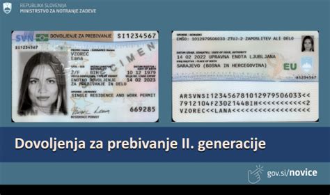 Nove Izkaznice Dovoljenj Za Prebivanje Za Tujce Gov Si