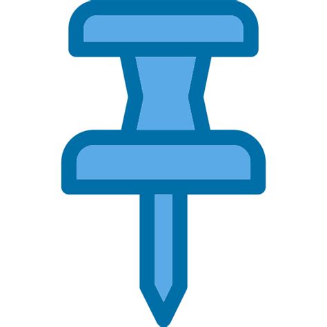 Push Pin Generic Blue Icon