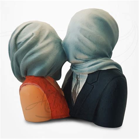 Statuette Les Amants De Ren Magritte Objets D Art Ren Magritte