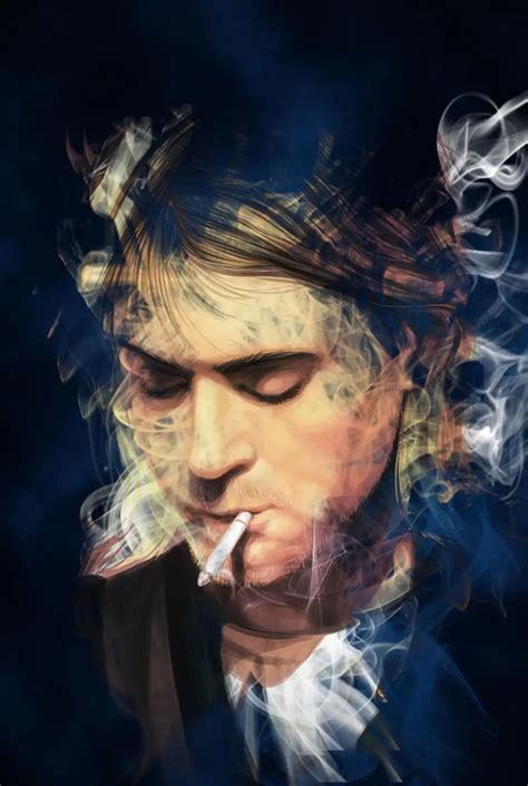 Kurt Cobain Poster Print Silk Fabric Print Poster Print Cloth Fabric