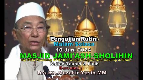 Pengajian Malam Selasa Juni Masjid Jami Ash Sholihin Bersama