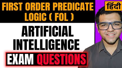 First Order Predicate Logic Fol In Artificial Intelligence In Hindi Knowledge