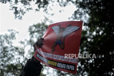 Aksi Unjuk Rasa Mahasiswa Papua Di Komnas HAM Republika Online