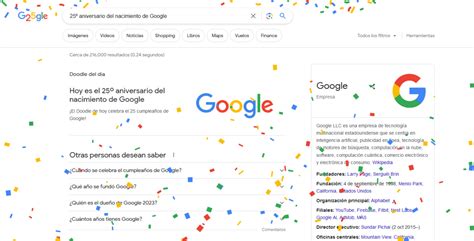 Google Cumple A Os Y Lanza Doodle Especial