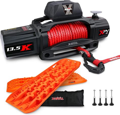 Amazon X BULL 12V Synthetic Rope Winch 13500 Lb Load Capacity