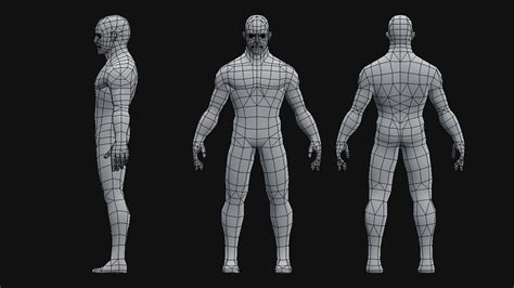 Low Poly Male Base Mesh