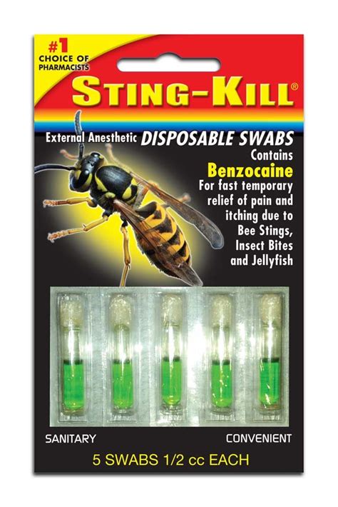 Sting Kill® Bee Sting Treatment Swabs With Benzocaine 3 Packs