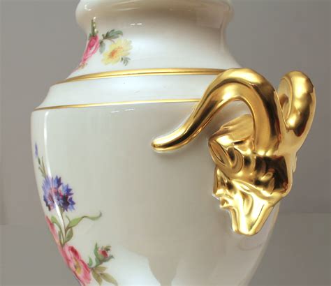 Lindner Küps Deckelvase mit Widderköpfen in Gold Lindner K Flickr