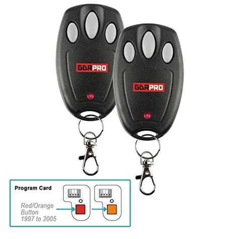 Two Gdr Pro For Liftmaster Chamberlain Craftsman Garage Door Opener Keychain Remote 971lm 972lm