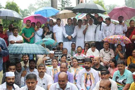 Congress Demands Justice For Ankita Bhandari Stages Silent Protest