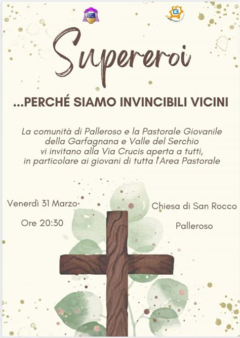 Supereroi Via Crucis 31 Marzo Mediavalle Garfagnana Servizio Per La