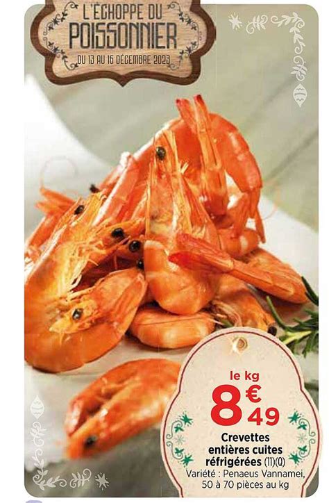 Promo Crevettes Enti Res Cuites R Frig R Es Chez Atac Icatalogue Fr