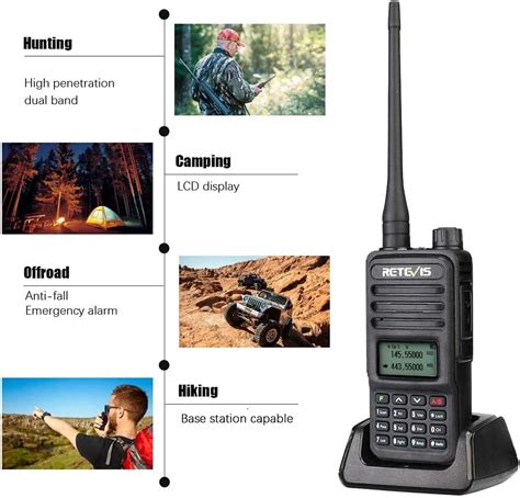 Retevis RT85 Walkie Talkies De Largo Alcance Doble Banda 200 Canales