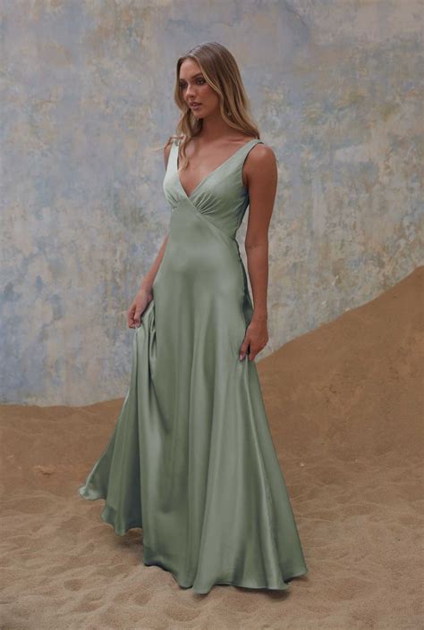 Avonlea Bridesmaid Dress Sage Sage In Bridesmaid Dresses