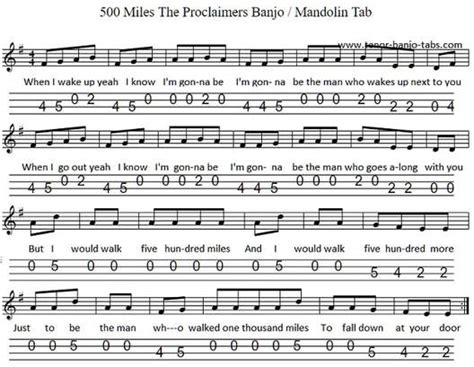 500 Miles Guitar Chords