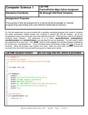 Demonstrate Modular Programming With Python Geometry Functions Course