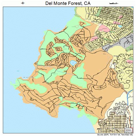 Del Monte Forest California Street Map 0618590