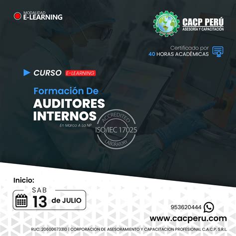 Cacp Perú Curso Evaluación De Eficiencia De La Capacitación En El