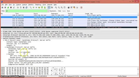 Ssl And Tls Wireshark Demonstration Youtube