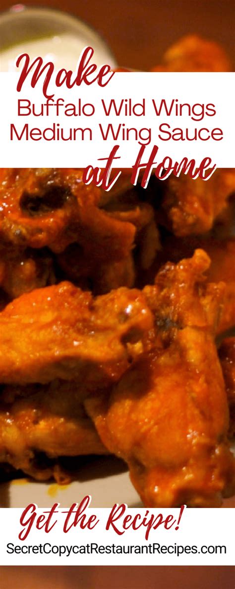 Buffalo Wild Wings Medium Wing Sauce Copycat Recipe