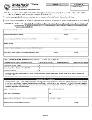 Fillable Online Business Tangible Personal Property Return Form