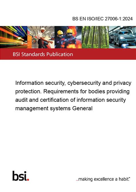 BS EN ISO IEC 27006 1 2024 Information Security Cybersecurity And