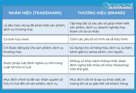 Nhãn hiệu là gì Sự khác biệt giữa thương hiệu và nhãn hiệu The first