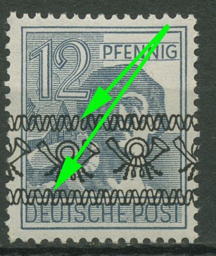 Bizone 1948 Bandaufdruck Mit Aufdruckfehler 40 I AF PII Postfrisch