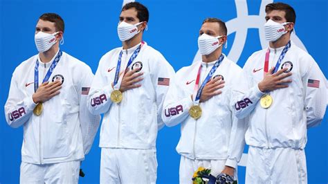 Tokyo 2020 - Swimmimg - Men's 4x100m medley finish - Tokyo 2020 ...