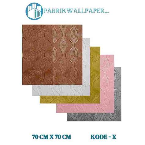 Jual SERI X Perpaket 10 Lembar WALLFOAM MOTIF SALUR Wallpaper Foam 3D