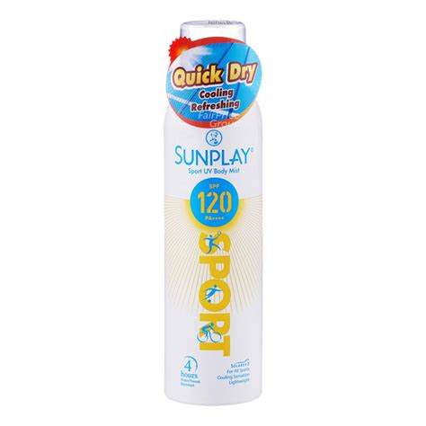 Sunplay Uv Body Mist Spray Sport Spf 120 Ntuc Fairprice