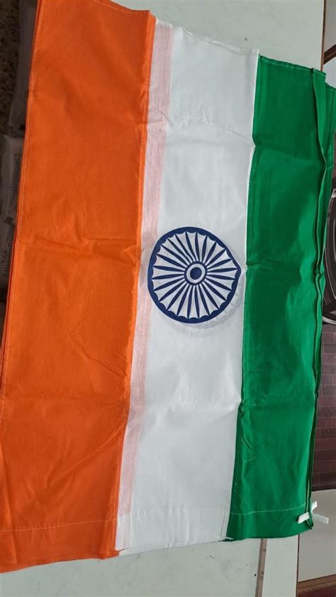 Hanging Polyester Tiranga National Flag Size 20 Inch X 30 Inch At Rs