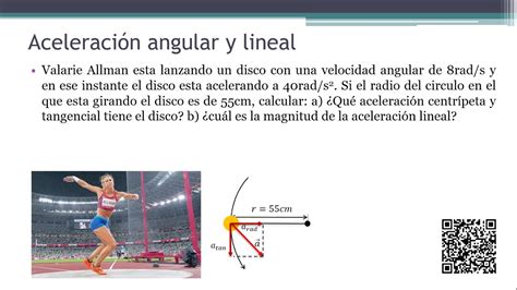 C Lculo De La Aceleraci N Angular Y Lineal Tangencial Y Centr Peta