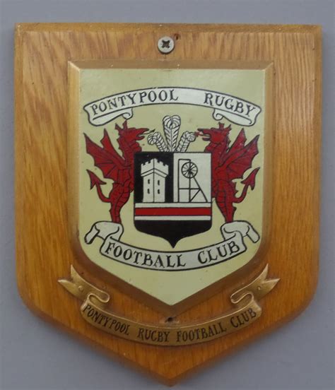 Shield Pontypool Rugby Football Club Cardiff Rugby Museum