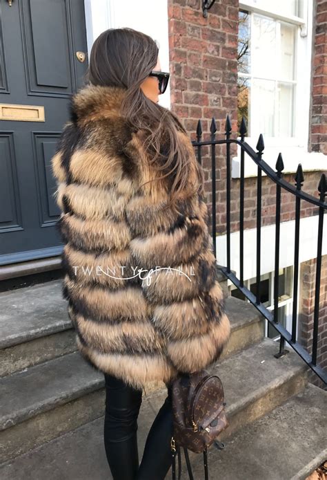 7 Ring Natural Raccoon Fur Coat With Collar Raccoon Fur Coat Fur