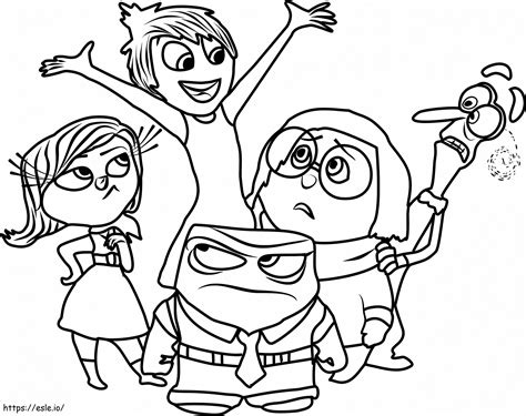 Dibujos De Personajes Inside Out Para Colorear Vsun