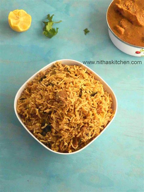 Chicken Biryani Nattu Kozhi Biryani Recipe Nitha Kitchen