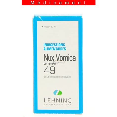 NUX VOMICA COMPLEXE N49 Solution Buvable En Gouttes 30ML