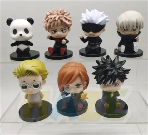 7PCS SET ANIME JUJUTSU Kaisen Itadori Yuji Ryomen Sukuna Figure Model