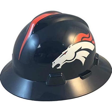 Msa 10194751 Nfl V Gard Full Brim Hard Hat Denver Broncos Standard