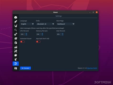 Stacer (Linux) - Download, Review, Screenshots