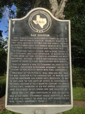 SAM HOUSTON GRAVE - Updated January 2025 - 9th Street and Avenue I ...