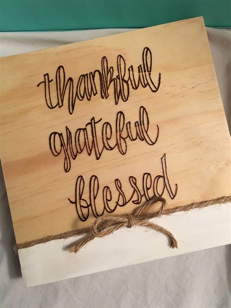 Thankful Grateful Blessed sign | Etsy